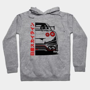 Nissan GTR R35 Black Print Hoodie